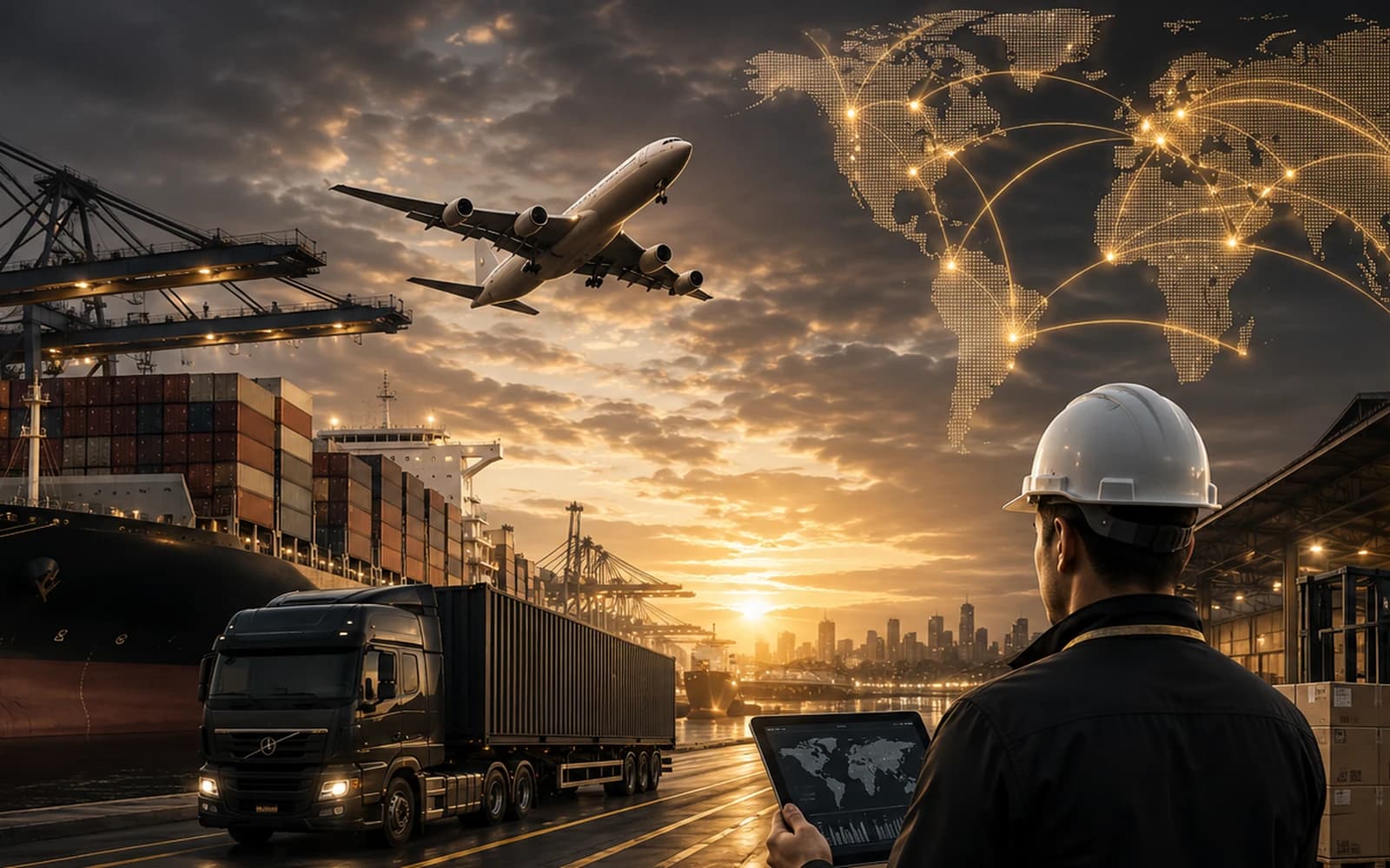 Professional logistics planning and customer-support coordination environment representing trust, responsiveness, and operational clarity.